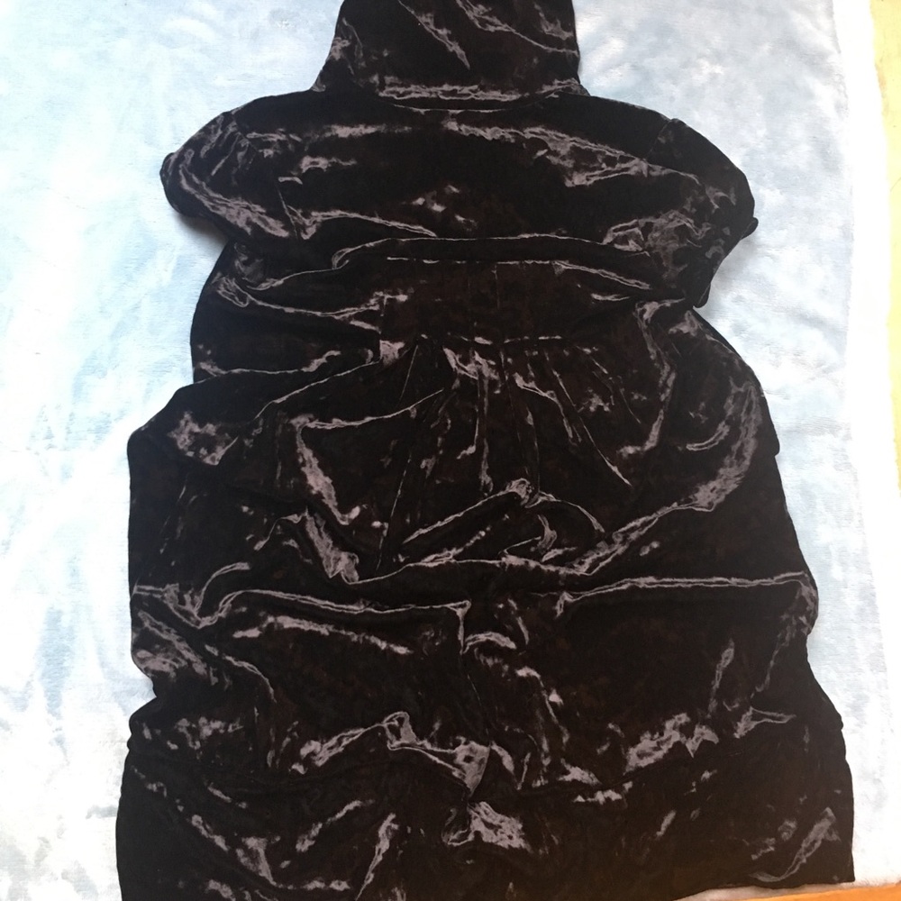 NWT Kosmika Crushed Velvet Turtleneck Mini Dress